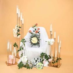 57-Inch tall Gold Candelabra Candle Holder Centerpiece Glass Wedding Home