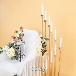 57 tall Gold Candelabra Candle Holder Glass Centerpiece Wedding Decorations