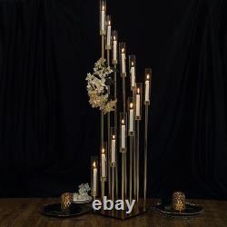 57 tall Gold Candelabra Candle Holder Glass Centerpiece Wedding Decorations