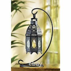 6 Black Moroccan 13 Candle Holder Lantern Wedding Table Centerpiece With Stand