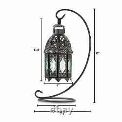 6 Black Moroccan 13 Candle Holder Lantern Wedding Table Centerpiece With Stand