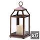6 Bronze Rustic Contemporary Candle Holder Lantern Table Centerpieces New14126