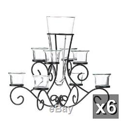 6 Large Black Candelabra Candle Holder Table Decor Wedding Centerpieces