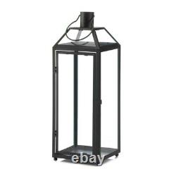 6 Lot Large Black 21 Tall Malta Candle Holder Lantern Wedding Table Centerpiece