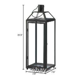 6 Lot Large Black 21 Tall Malta Candle Holder Lantern Wedding Table Centerpiece