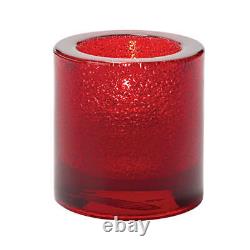 (6-Pack) Tea Candle Holder Ruby Red Jewel, Hollowick 5140RJ Tealight for HD-8