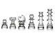 6 Rogaska Luxe Chess Candlestick (candle Holder) New / Box