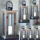 6 Rustic Wood Candle Lantern Large Tall Candleholder Wedding Centerpieces