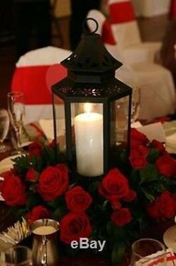 6 large black 16 country western Candle holder Lantern wedding table decoration