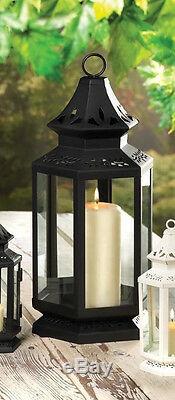 6 large black 16 country western Candle holder Lantern wedding table decoration