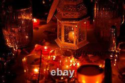 6 lot White Moroccan shabby 12 Candle holder lantern wedding table centerpieces