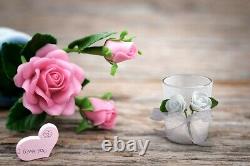 60 White Rose Candle Wedding Bridal Shower Party Favors