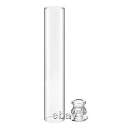 60PCS Hurricane Candle Holders Clear Glass Cylinder Sleeves Wedding Decor