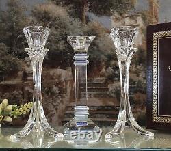 7 Crystal Candle Holders Mixed Lot Christmas Wedding Centerpiece Candlesticks