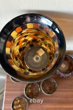 7 PartyLite Global Fusion Mosaic Glass Candle Holder Votive Lot Set Glass Mirror