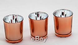 70 Copper Glass Tealight Votive Candle Holder Wedding Table Event Party Decor