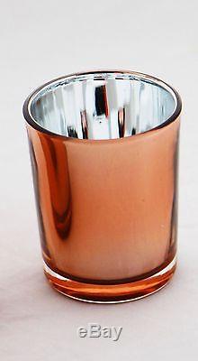 70 Copper Glass Tealight Votive Candle Holder Wedding Table Event Party Decor