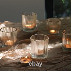 72pcs Votive Candle Holders, Clear Glass Votives Candle Holder for Table Cent