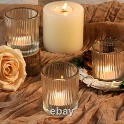 72pcs Votive Candle Holders, Clear Glass Votives Candle Holder for Table Cent