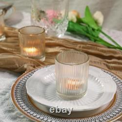 72pcs Votive Candle Holders, Clear Glass Votives Candle Holder for Table Cent