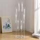8 Arms Clear Candlesticks Holder For Wedding Party Decorations 38.5 Inches