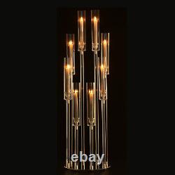 8 Arms Clear Candlesticks Holder for Wedding Party Decorations 38.5 inches