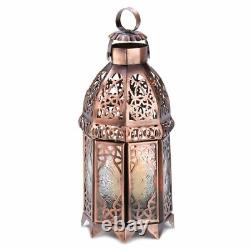 8 Copper Moroccan Candle Holder Lanterns Wedding Table Decoration Centerpieces