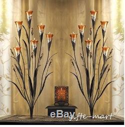 8 LARGE 32 tall peach Candelabra flower floral candle holder table centerpiece