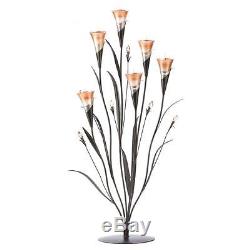 8 LARGE 32 tall peach Candelabra flower floral candle holder table centerpiece