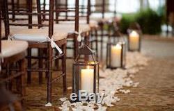 8 Large 17 tall Malta BRONZE BROWN Candle holder lantern wedding centerpiece