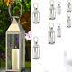 8 Large Silver Tone Lantern Stainless Steel Candle Holder Wedding Centerpieces