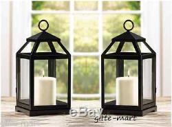 8 lot Large Black 21" Tall Malta Candle holder Lantern wedding table centerpiece 