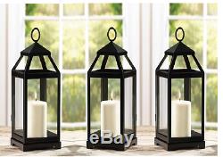 8 black 15 slender malta Candle holder Lantern light wedding table centerpiece