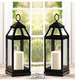 8 black 15 slender malta Candle holder Lantern light wedding table centerpiece