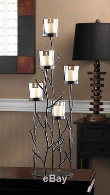 8 black 26 tall tree Candelabra Candle holder floral wedding table centerpiece