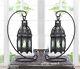 8 Black Moroccan Lace 13 Candle Holder Lantern Light Wedding Table Centerpiece