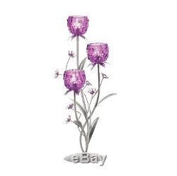 8 large purple 18 candelabra Candle Holder floral wedding table centerpiece