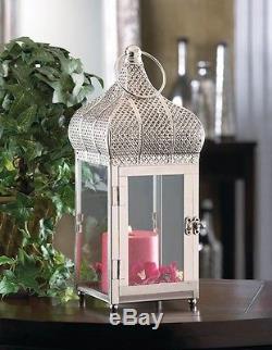 8 silver 13 Moroccan mushroom Candle holder lantern wedding table centerpiece