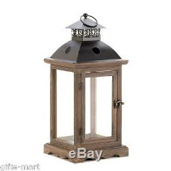 8 wood metal 18 tall Candle holder Lantern wedding floral table centerpiece