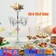 89cm Table Candelabra Votive Candle Stick Holder 5 Arm Glass Crystal Centerpiece