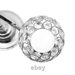 89cm Table Candelabra Votive Candle Stick Holder 5 Arm Glass Crystal Centerpiece