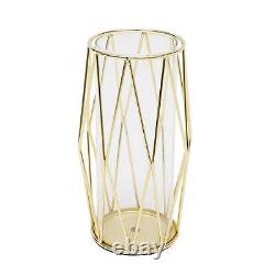 8pcs Geometric Candle Holders Vintage Metal Rack Home Decor Candlestick Stand