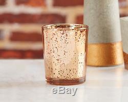 96 Copper Mercury Glass Votive Bridal Wedding Tea Light Candle Holder Favor