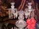 A 2 Light Vintage Crystal Candelabra Candle Holder Crystals Beautiful