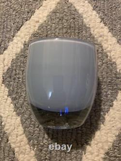 A MILLION BUCKS Glassybaby Hand Blown Glass Candle Holder Tag Candle Card Blue