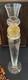 A Set Of Two 13 Inch Candle Holders By Union Street Glass, Manhattan Gold, Signed