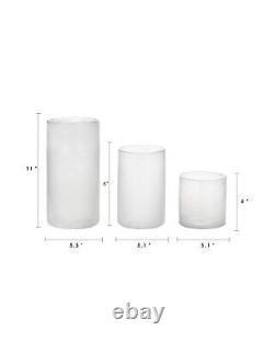 ARIAMOTION Candle Holders for Pillar Glass Hurricane Cylinder Vases Coastal R