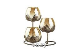 Ancient Glass Candle Holders for Home Decoration Dinning Table Decoration