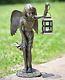 Angel Girl Garden Lantern Fairy Candle Holder Statue Sculpture Candleholder 18h