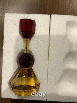 Anthropologie S/3 Cut Glass Candleholder NIB